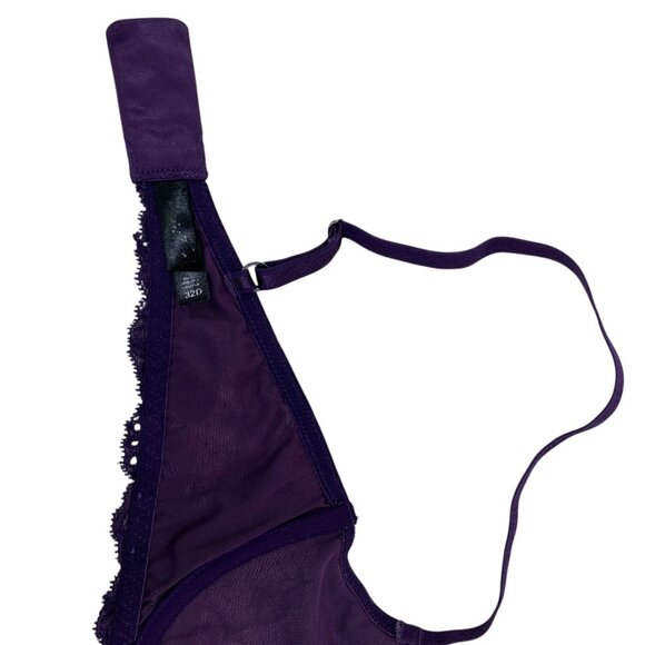 Montelle Elegant Purple Lace Bra size 32D - Picture 15 of 16